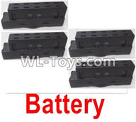 Wltoys Q626 Q626-B Parts-24-03 LI-Poli Battery(4pcs)-Black,Wltoys Q626 Q626-B RC Quadcopter Drone Spare Parts Accessories,Wltoys Model Q626 Replacement Accessories